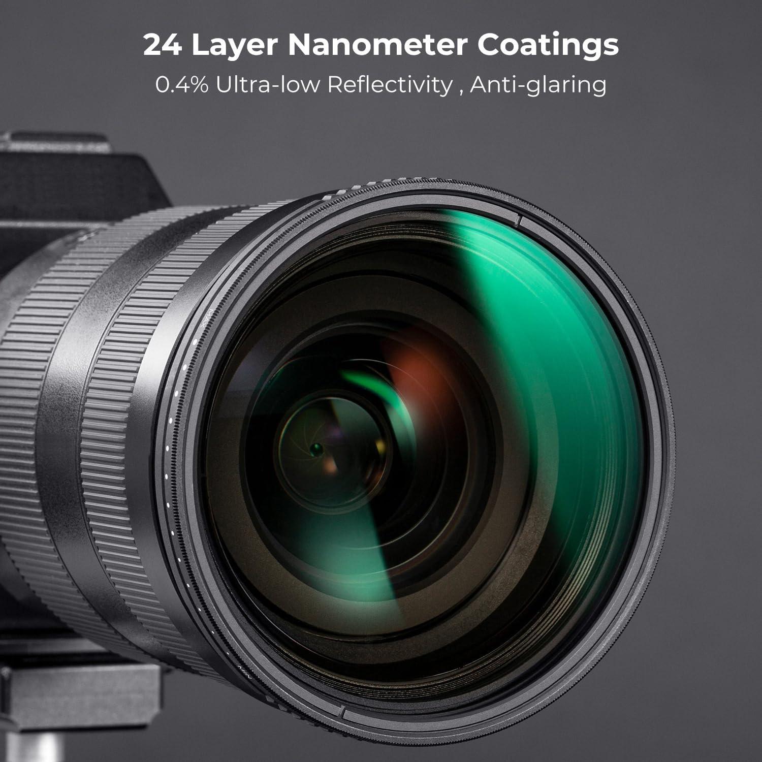 Filtro ND Variable K&F Concept 67mm ND2-400 Ultra Delgado