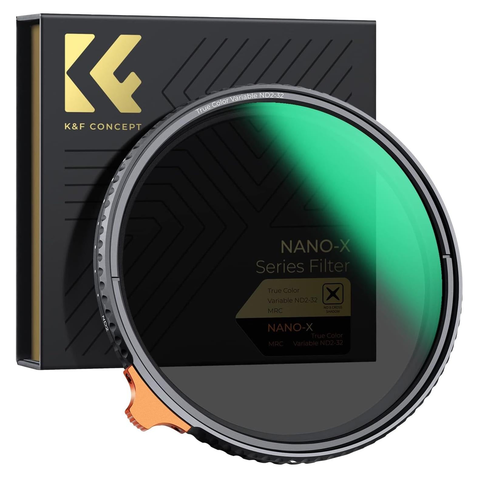 Filtro ND Variable K&F Concept 72mm Densidad Neutra Ajustable