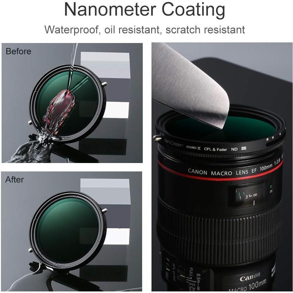 Filtro ND Variable 77mm Digital Nc ND2-ND32 y CPL