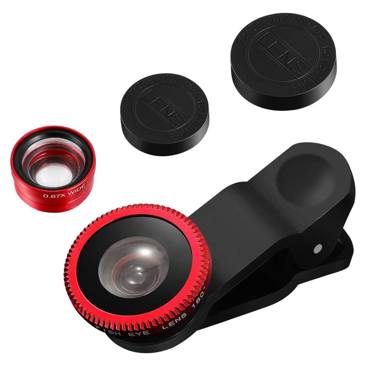 Kit de Lentes para Cámara de Teléfono Hemobllo 3 en 1