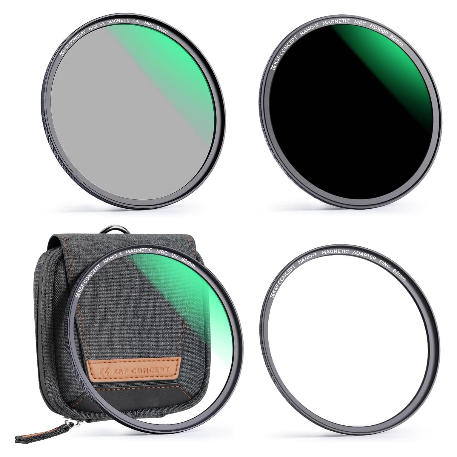 Filtro de Lente Magnético K&F Concept 95mm 4-en-1 con CPL y ND1000