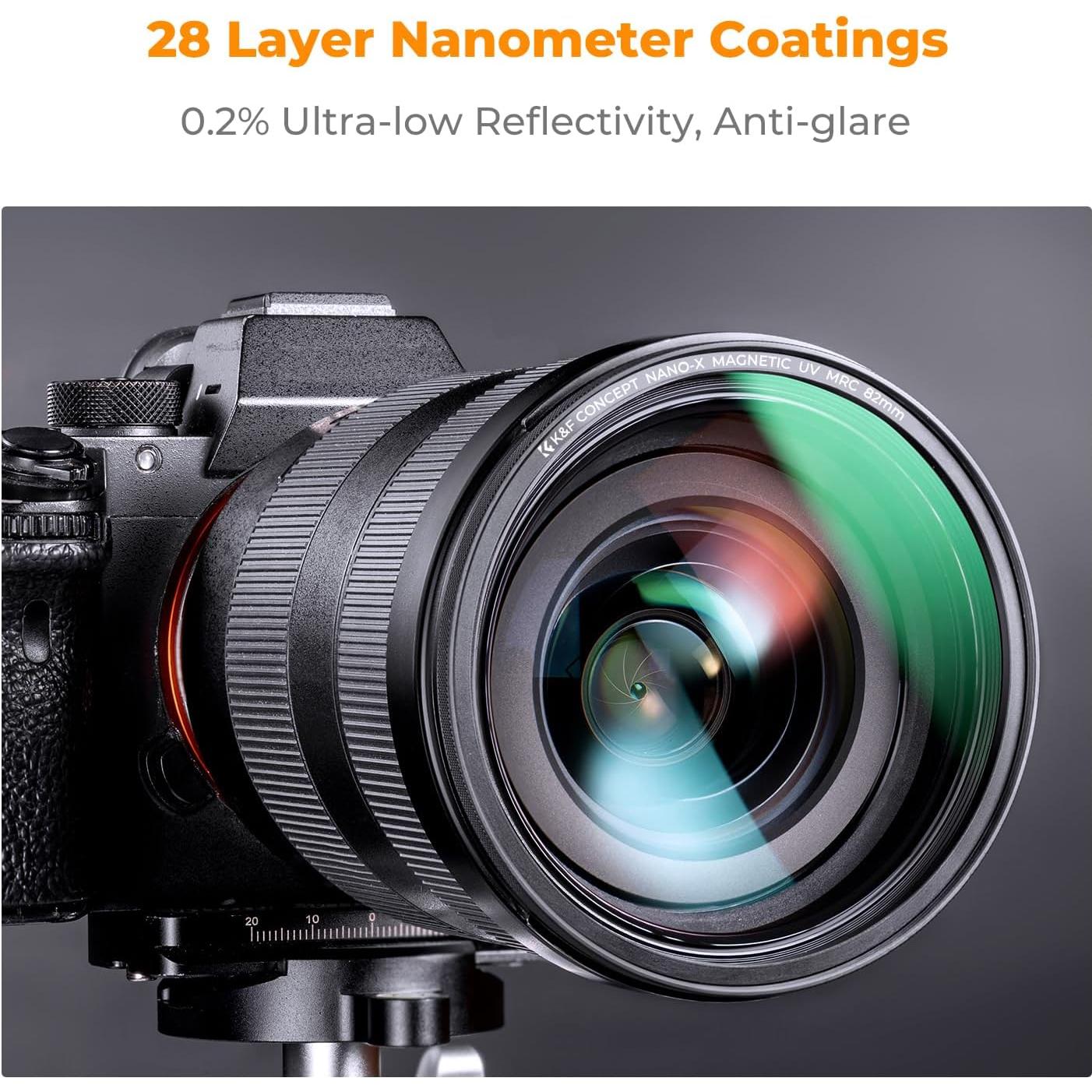 Filtro de Lente Magnético K&F Concept 95mm 4-en-1 con CPL y ND1000