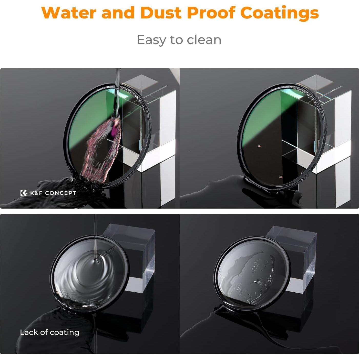 Filtro de Lente Magnético K&F Concept 95mm 4-en-1 con CPL y ND1000