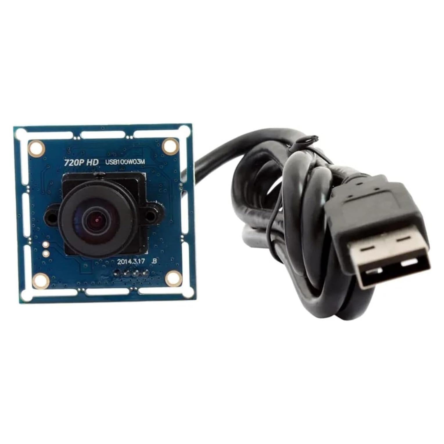 Cámara USB ELP 1MP HD Fisheye 170° para PC y Raspberry Pi