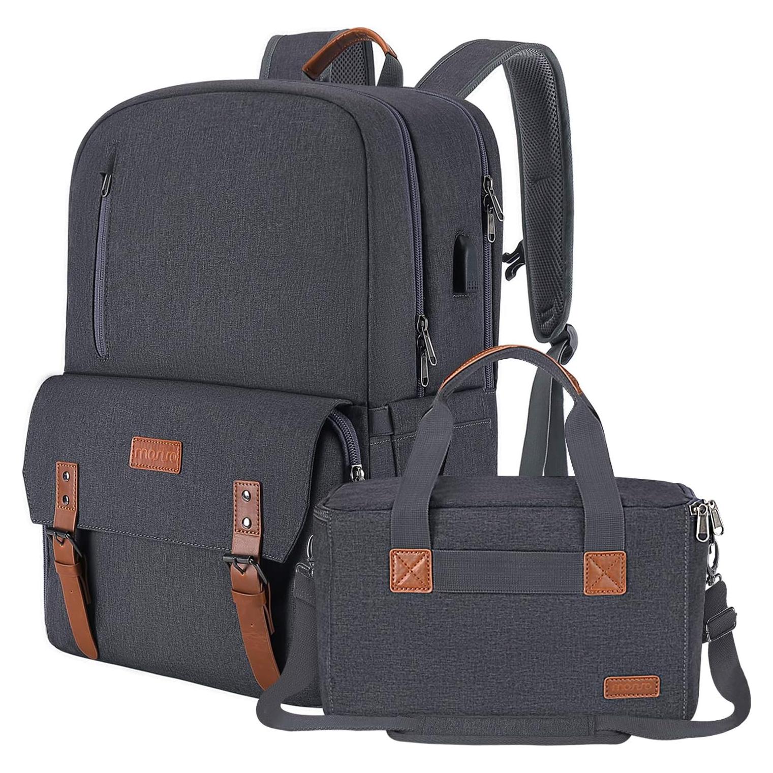 Mochila para cámara MOSISO 17.3" con puerto USB y cubierta lluvia