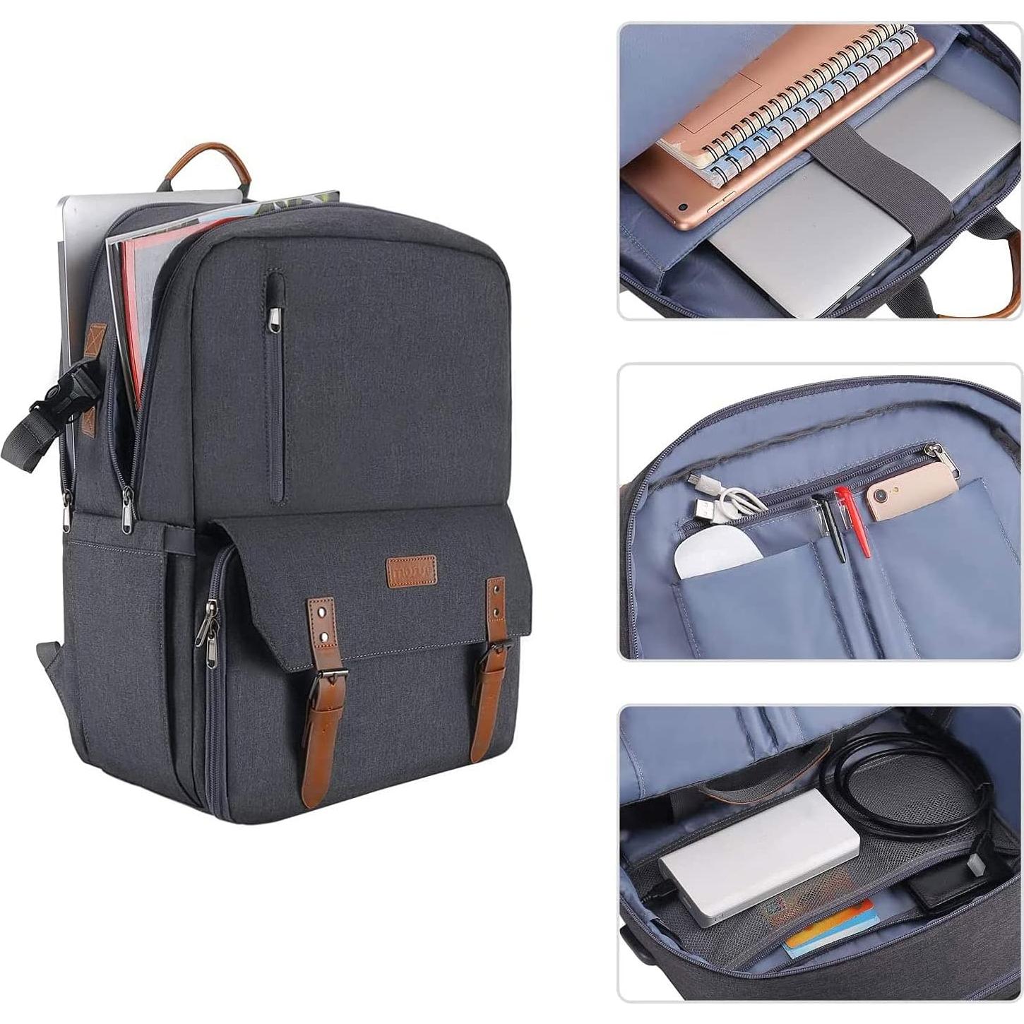 Mochila para cámara MOSISO 17.3" con puerto USB y cubierta lluvia