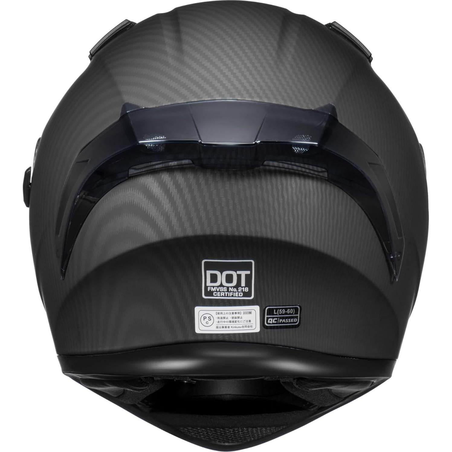 Casco de Moto KYPARA 807 Integral Negro Mate X-Large