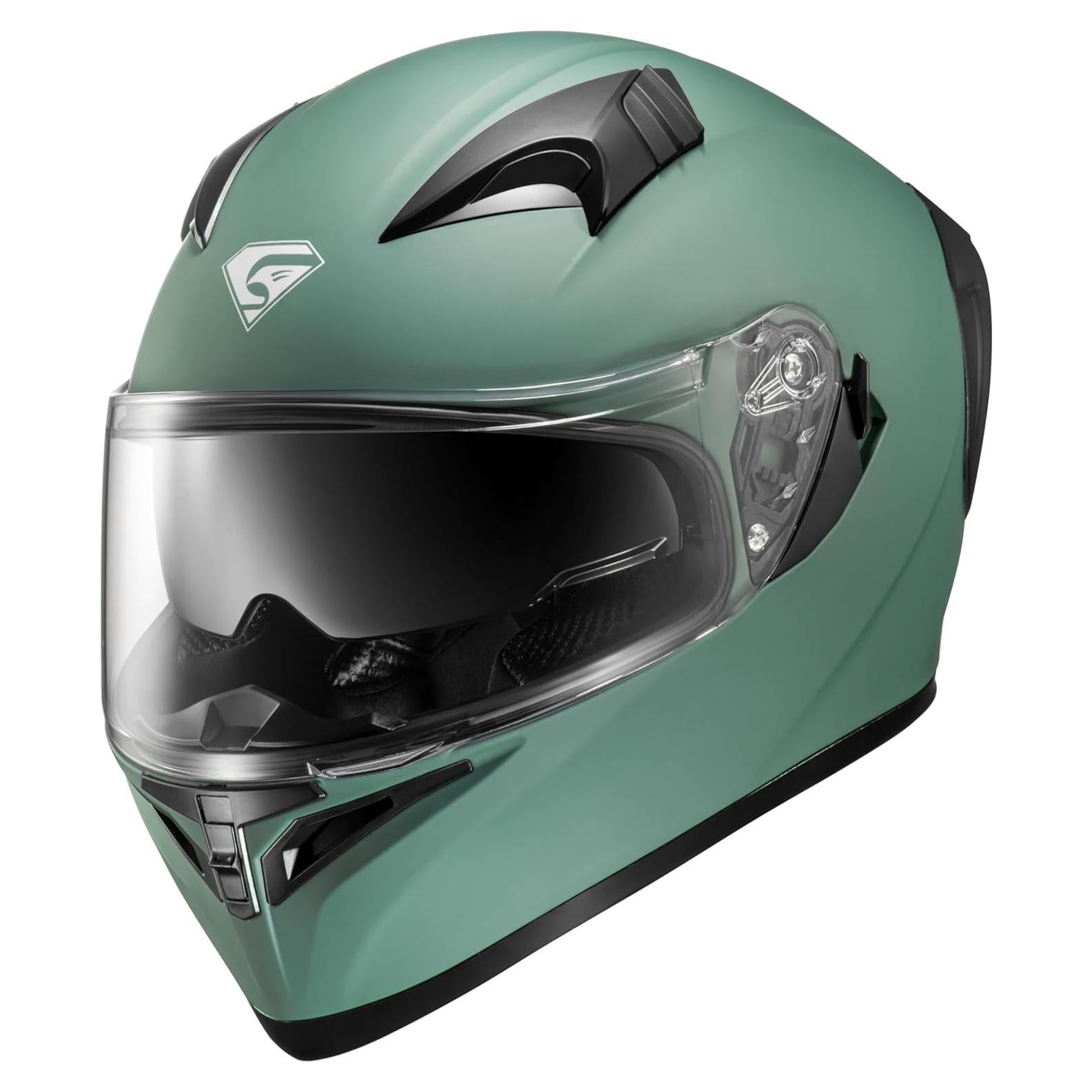 Casco de Moto KYPARA 807 Verde Mate Mediano DOT