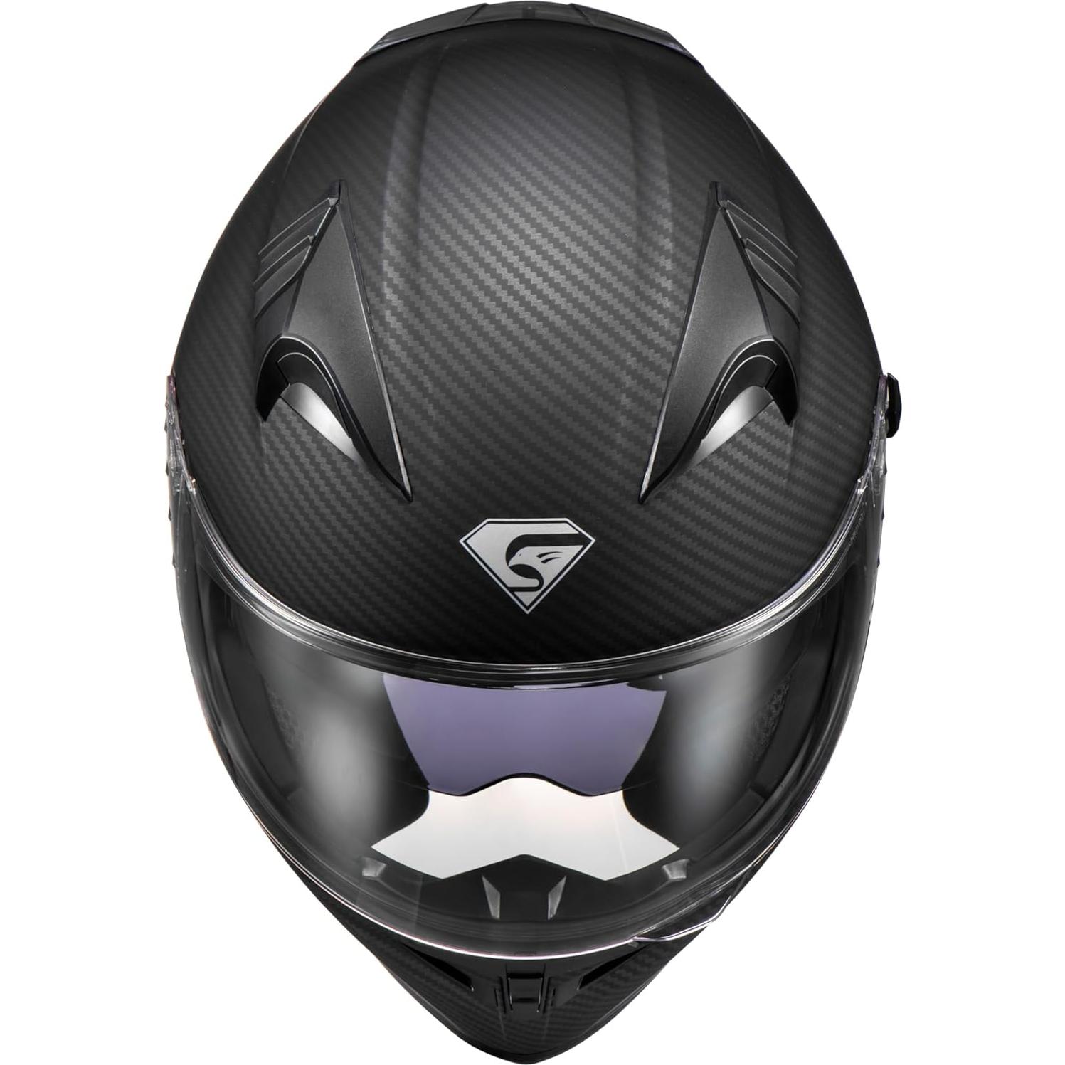 Casco de motocicleta KYPARA 807 Negro Mate Grande DOT