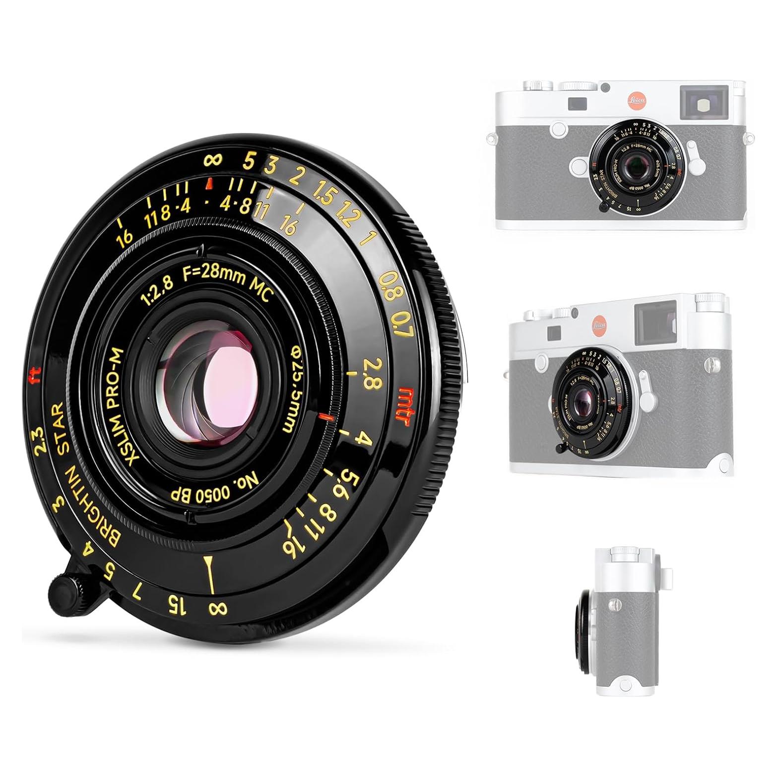 Lente Manual 28mm F2.8 Brightin Star para Leica M