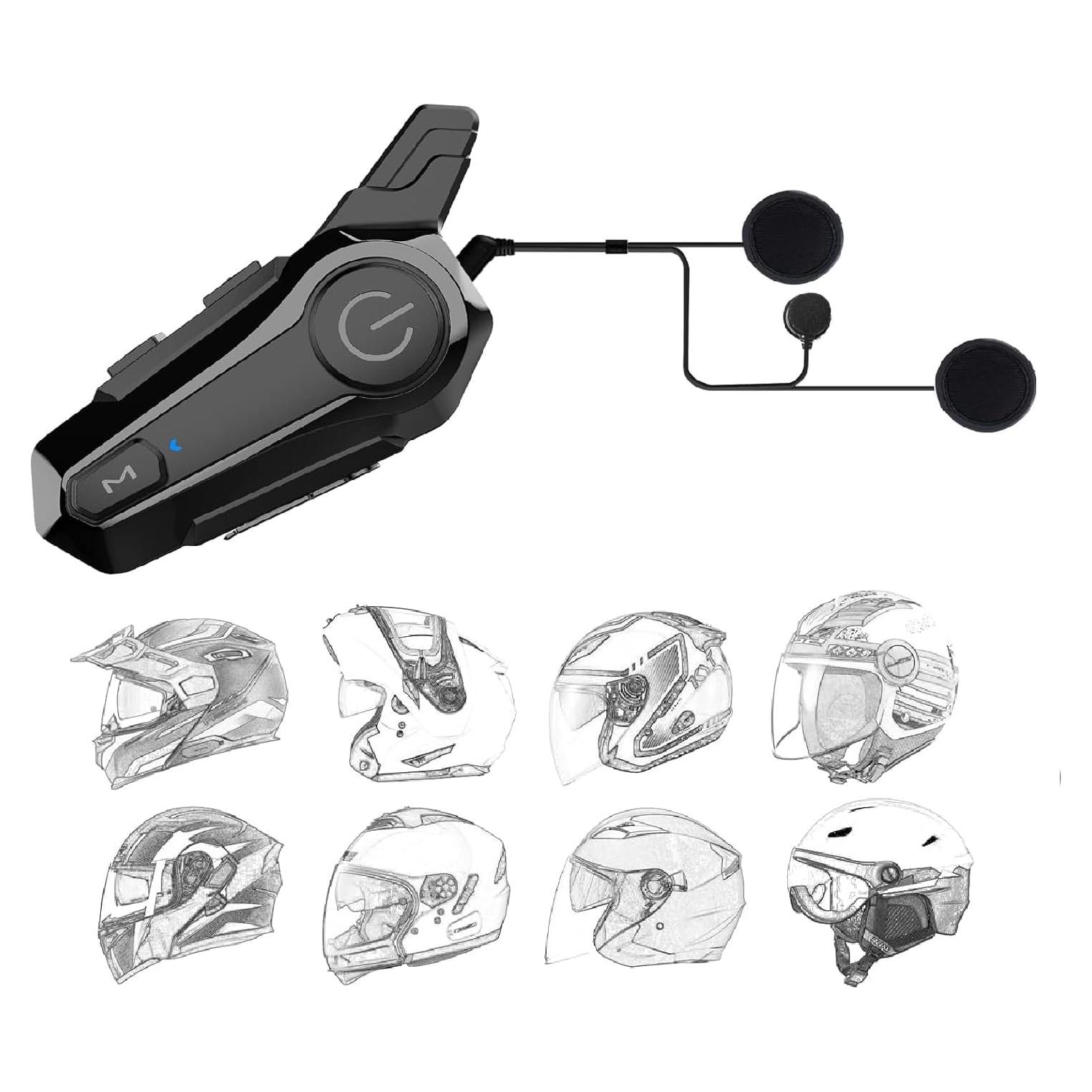 Auricular Bluetooth SOFFRIA E1 para Motocicleta, Impermeable IPX6