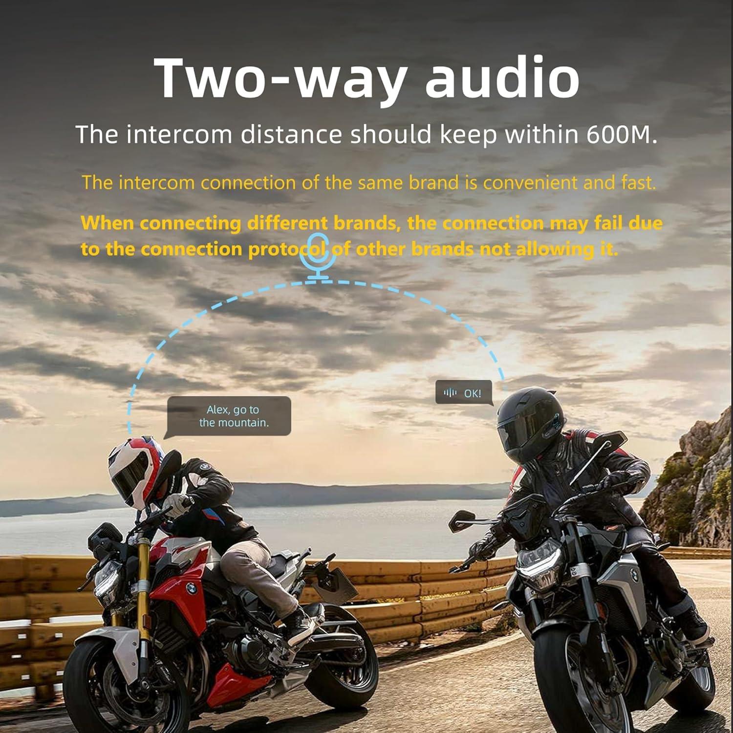 Auricular Bluetooth SOFFRIA E1 para Motocicleta, Impermeable IPX6