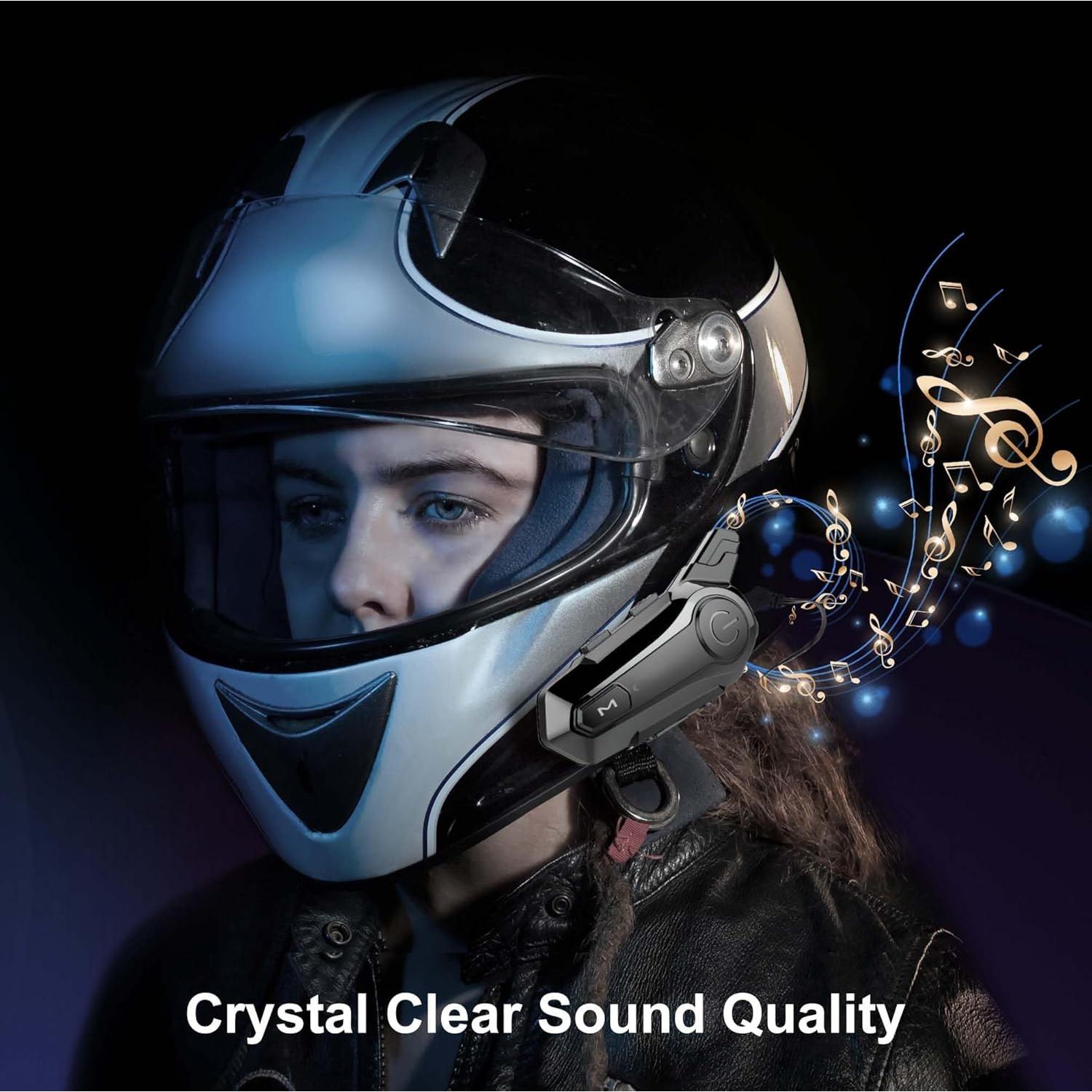 Auricular Bluetooth SOFFRIA E1 para Motocicleta, Impermeable IPX6