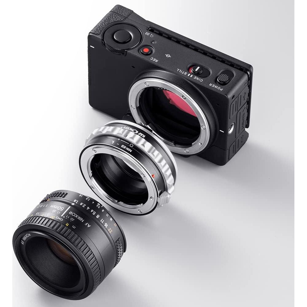 Adaptador de Montura de Lente K&F Concept Nikon F a L