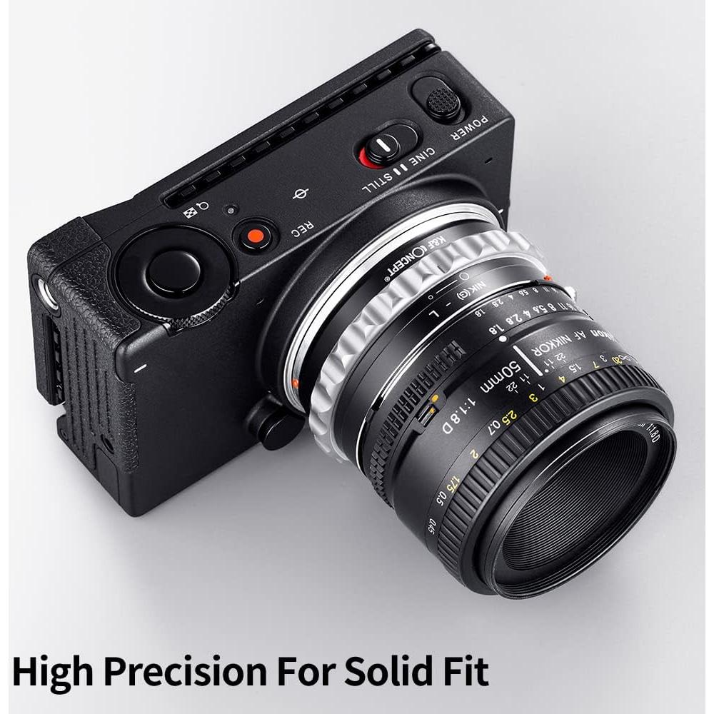 Adaptador de Montura de Lente K&F Concept Nikon F a L