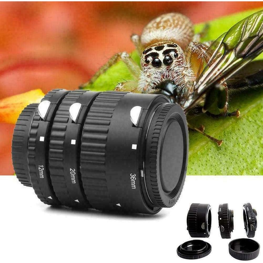 Conjunto de tubos de extensión macro Mcoplus 12mm 20mm 36mm para Nikon