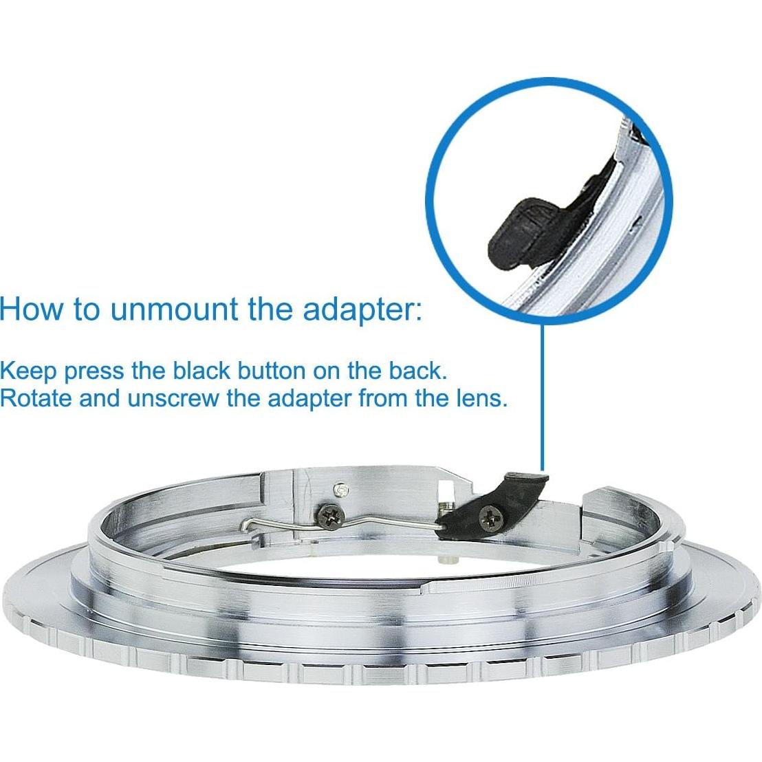 Adaptador de Lente Manual Haoge Nikon AI a Canon EOS