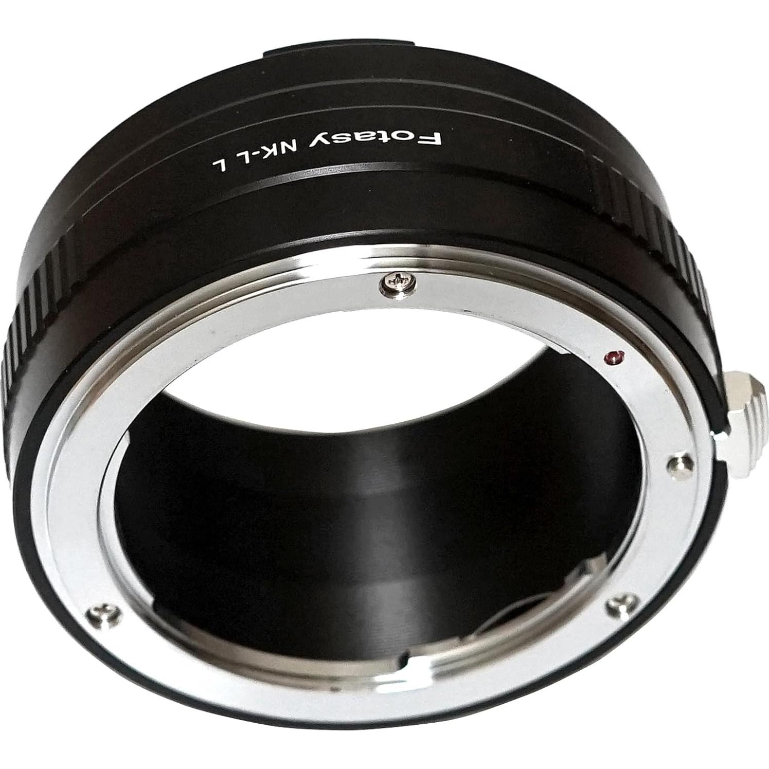 Adaptador de lente Fotasy NK F Mount a L Mount para Panasonic y Leica