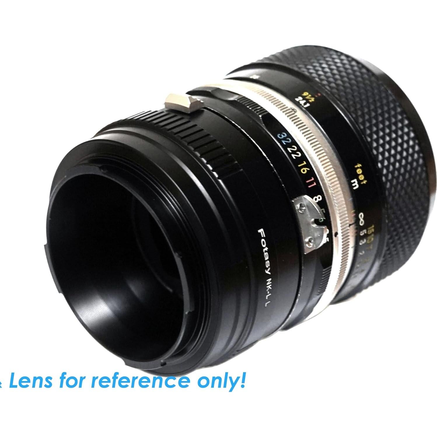 Adaptador de lente Fotasy NK F Mount a L Mount para Panasonic y Leica