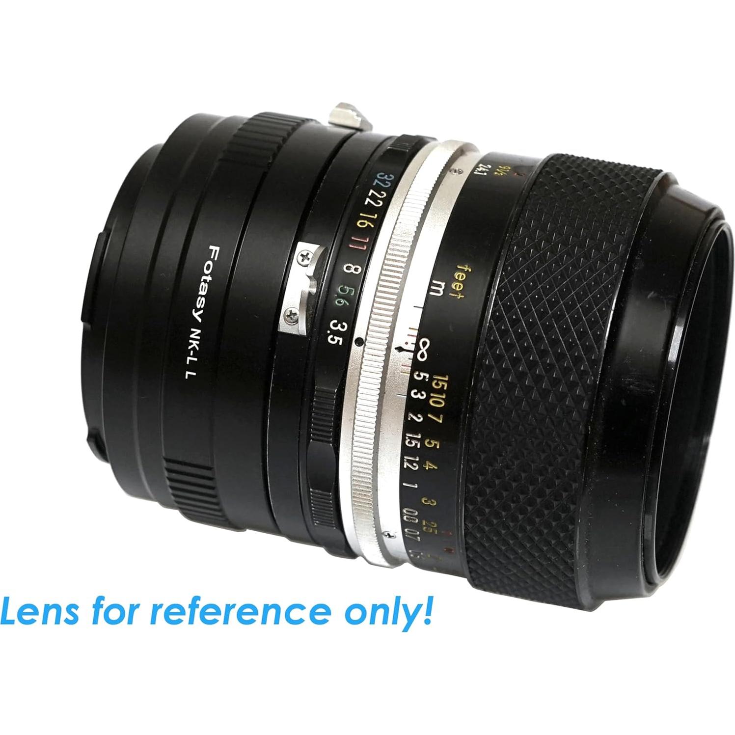 Adaptador de lente Fotasy NK F Mount a L Mount para Panasonic y Leica