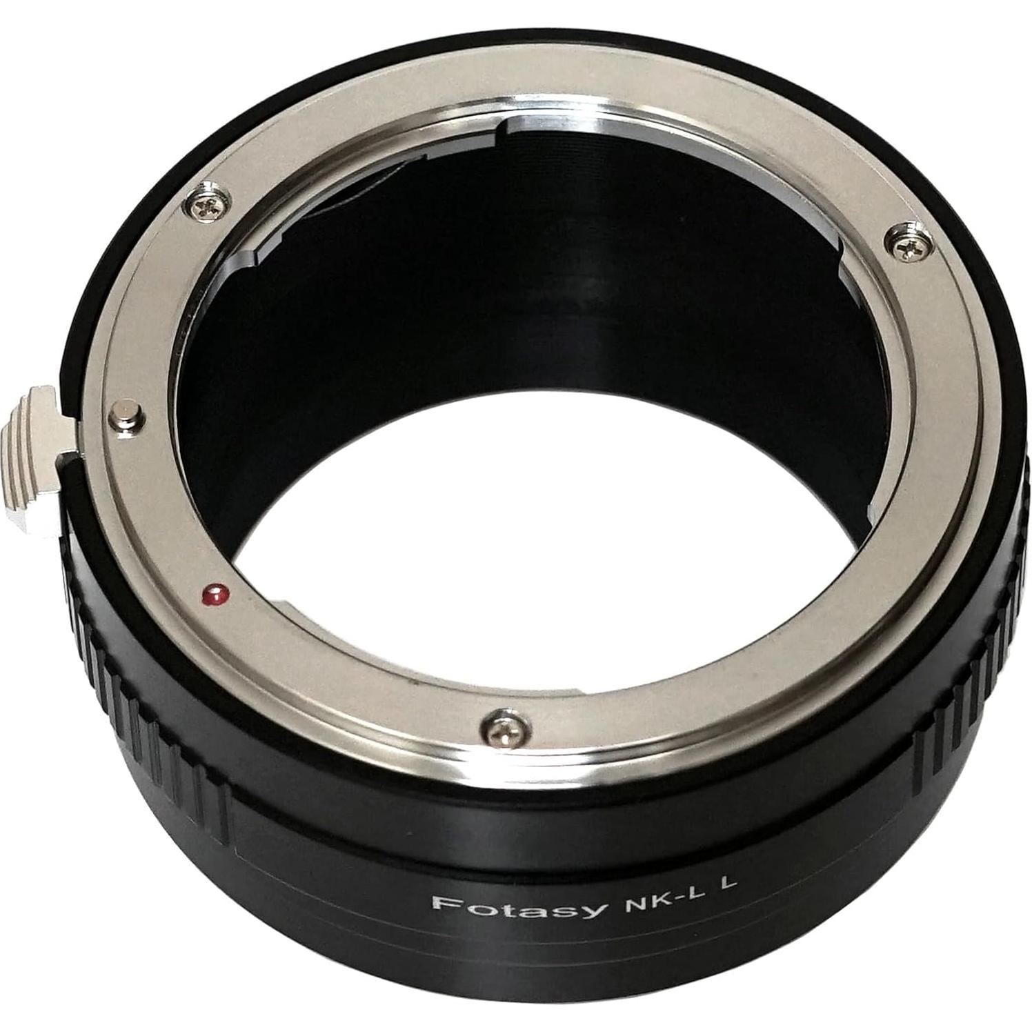 Adaptador de lente Fotasy NK F Mount a L Mount para Panasonic y Leica