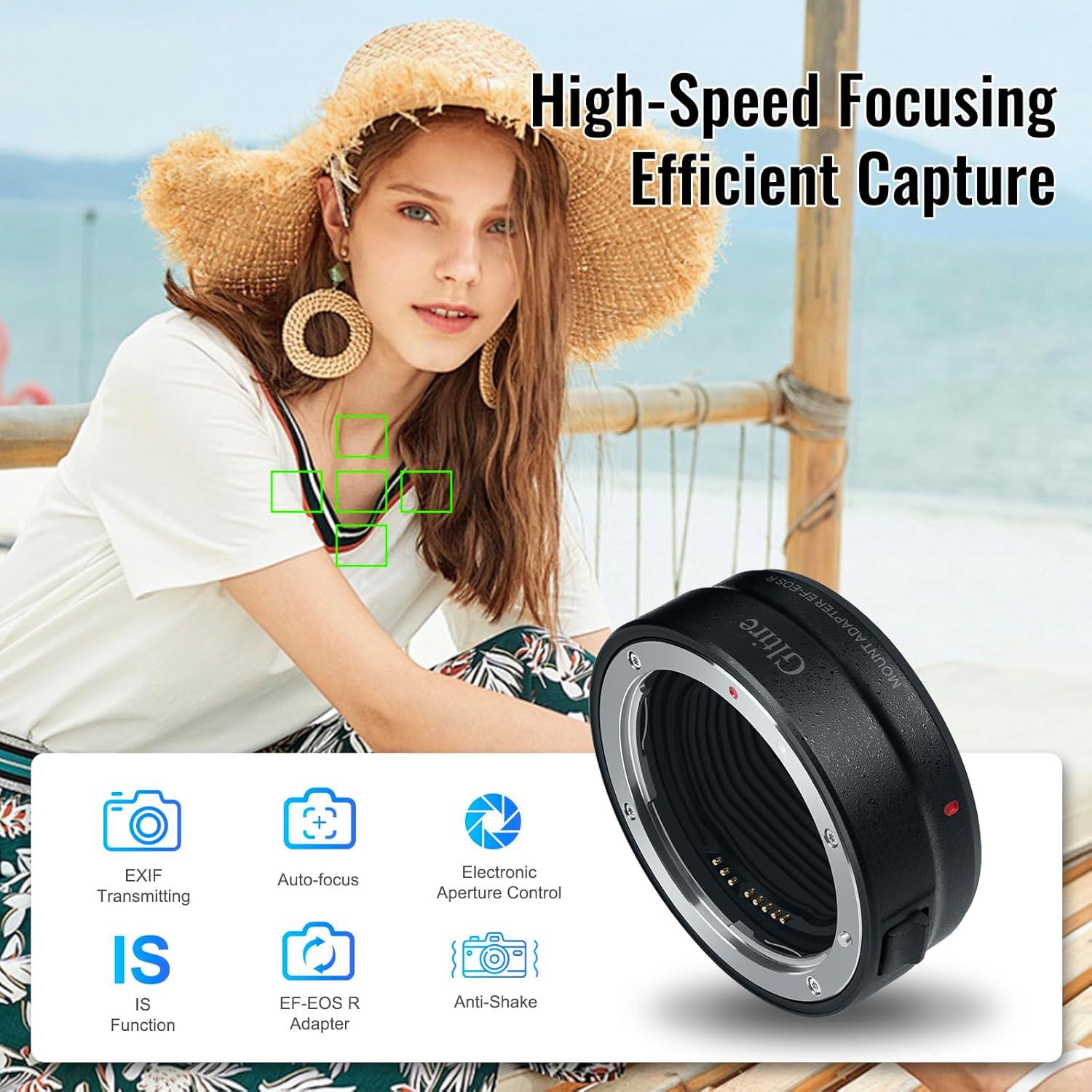 Adaptador de Montura EF-EOS R Valband para Lentes Canon