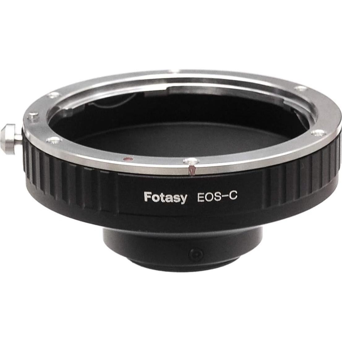 Adaptador de Lente Fotasy Canon EF a C Mount para DSLR y CCTV