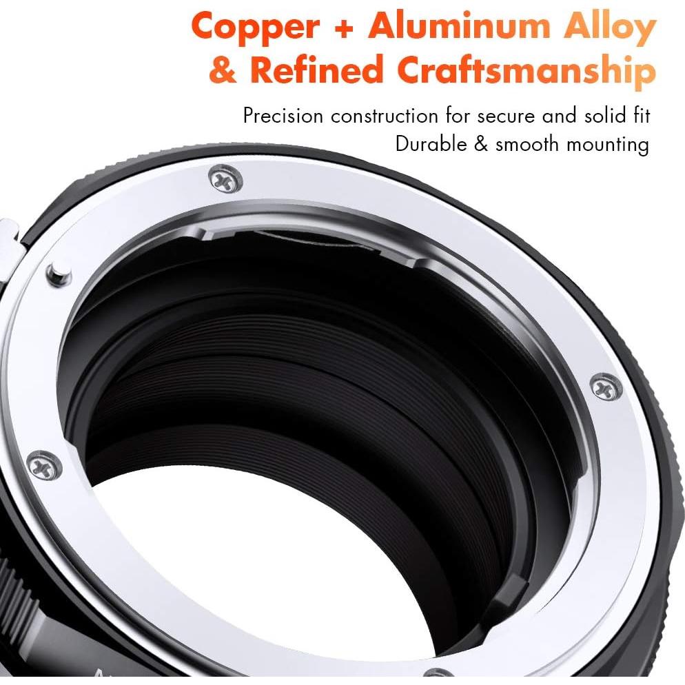 Adaptador de Montura de Lente K&F Concept Nikon a Fujifilm X