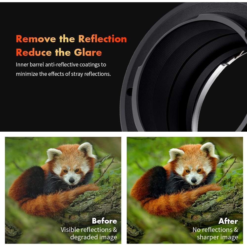 Adaptador de Montura de Lente K&F Concept Nikon a Fujifilm X