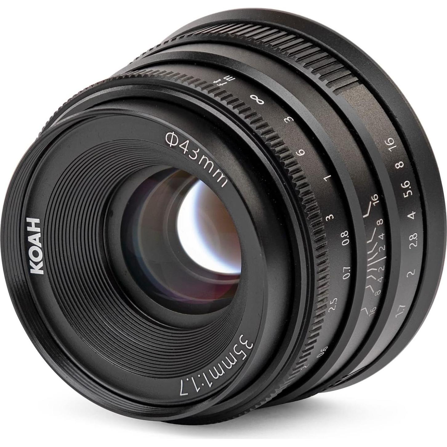 Lente Koah Artisans 35mm f/1.7 Manual para Fujifilm FX