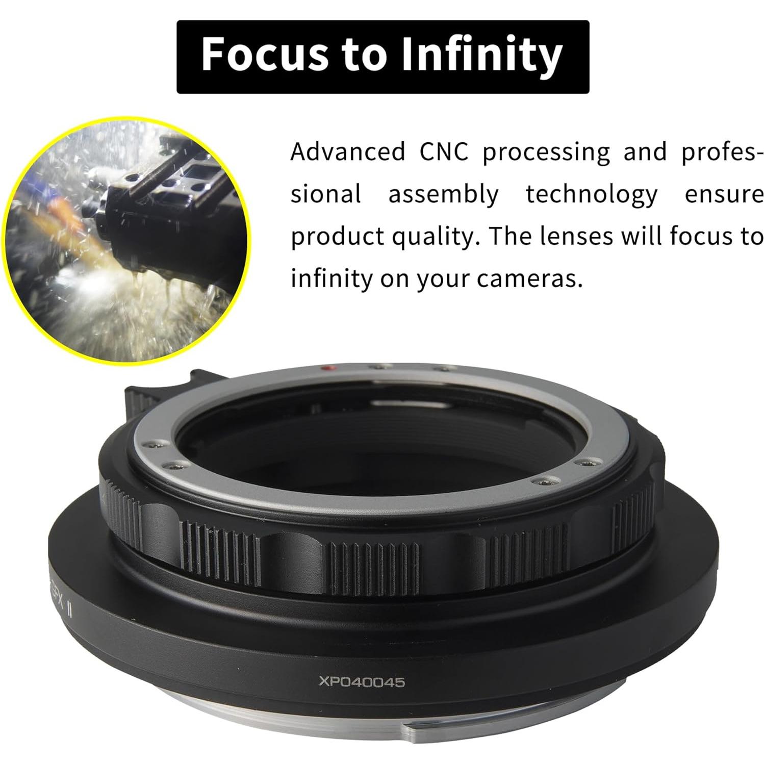 Anillo Adaptador de Lente Contax Yashica CY a Fujifilm GFX