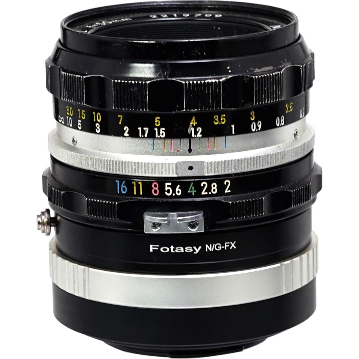 Adaptador Fotasy NK G AFS de Nikkor F a Fuji X - Enfoque Infinito