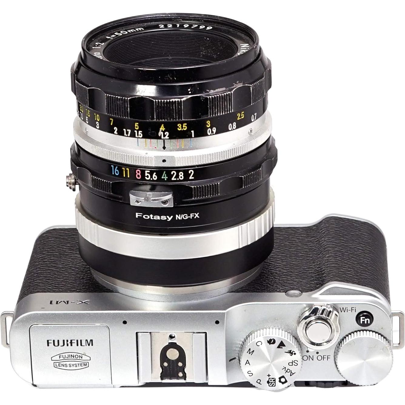 Adaptador Fotasy NK G AFS de Nikkor F a Fuji X - Enfoque Infinito