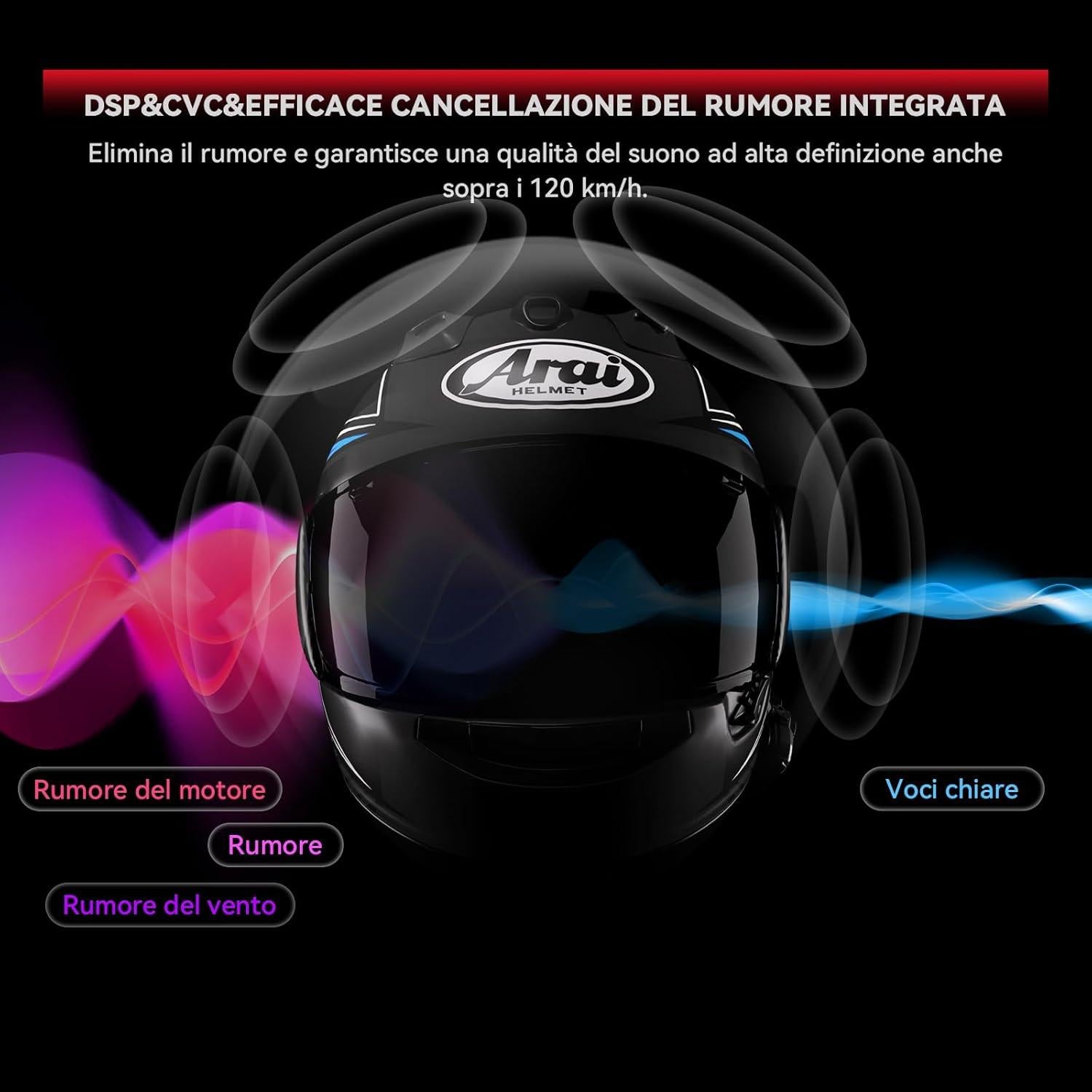 Auriculares Bluetooth XGP X1 para Casco Motocicleta 40mm IP67