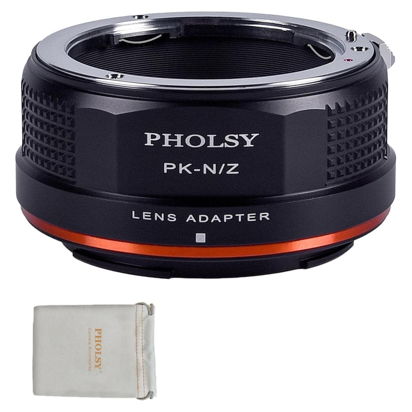 Adaptador de Lente PHOLSY PK a Nikon Z Enfoque Manual
