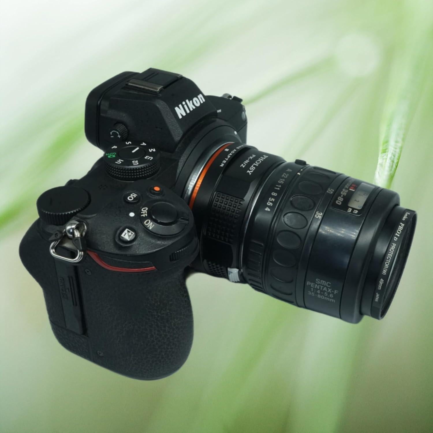 Adaptador de Lente PHOLSY PK a Nikon Z Enfoque Manual