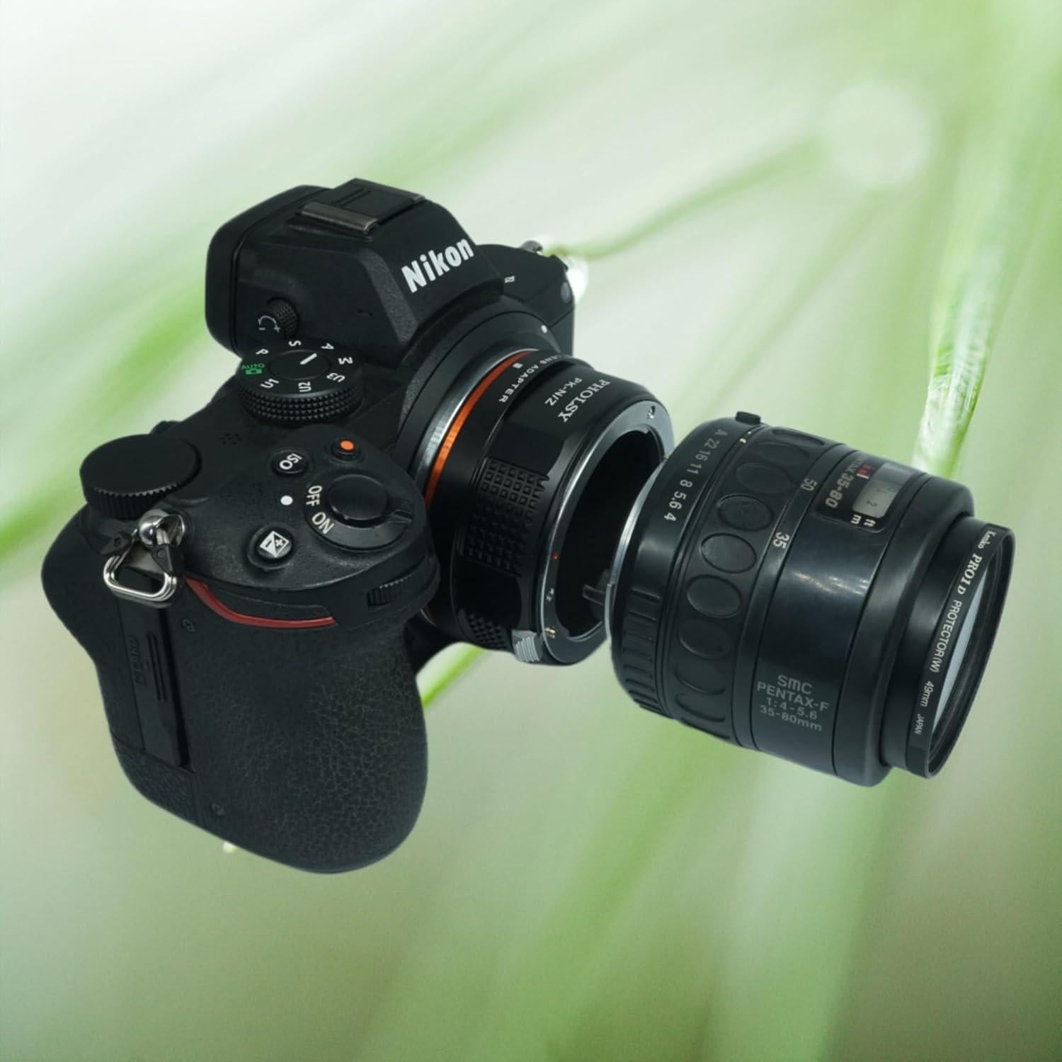Adaptador de Lente PHOLSY PK a Nikon Z Enfoque Manual