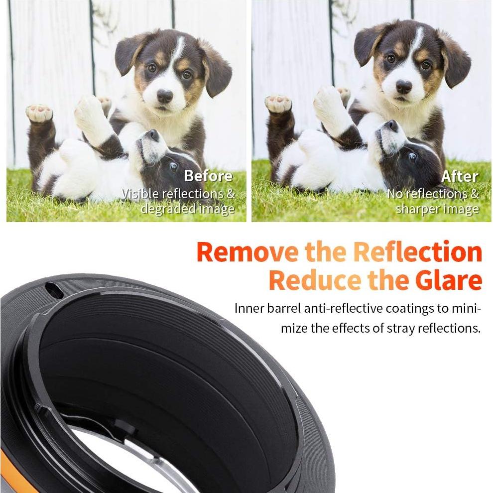 Adaptador de Montura K&F Concept OM-E para Lentes Olympus a Sony E