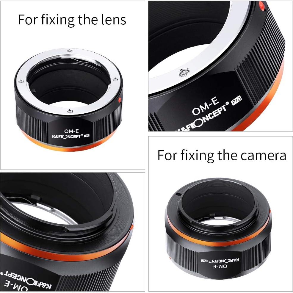 Adaptador de Montura K&F Concept OM-E para Lentes Olympus a Sony E
