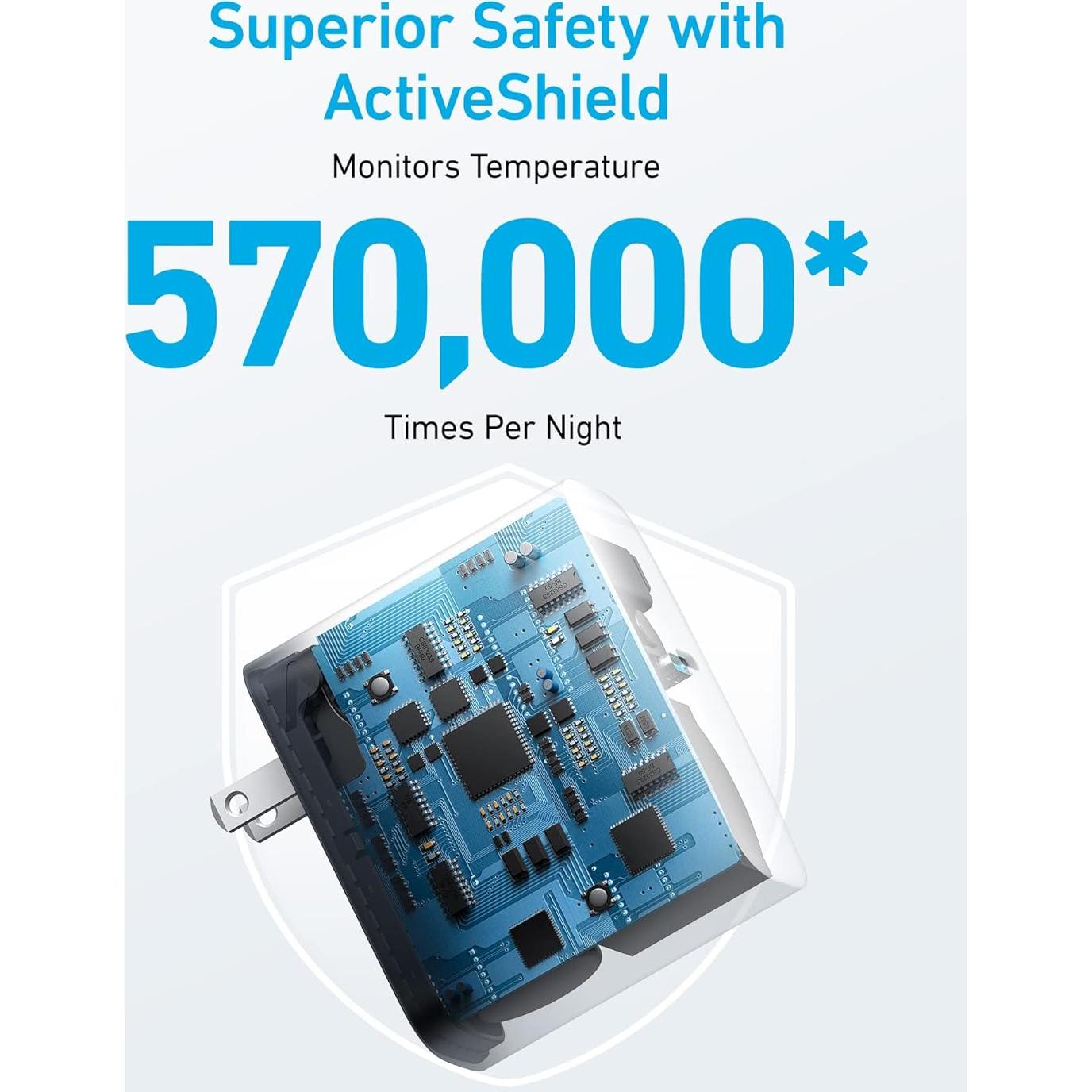 Cargador Anker 317 USB-C 100W Plegable para MacBook