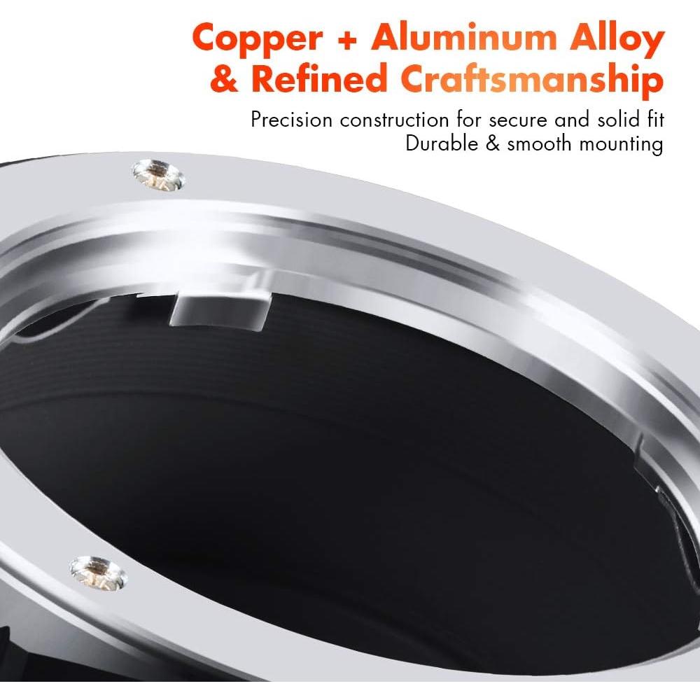 Adaptador K&F Concept MD a NEX para Lentes Minolta a Sony E