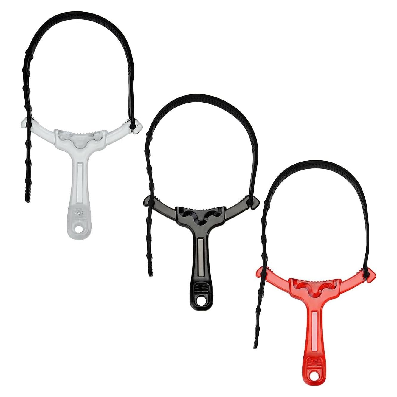 Mangos de Follow Focus Fotodiox Kit de 3 - Negro, Rojo, Transparente