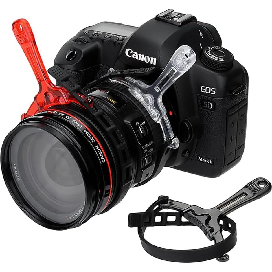 Mangos de Follow Focus Fotodiox Kit de 3 - Negro, Rojo, Transparente