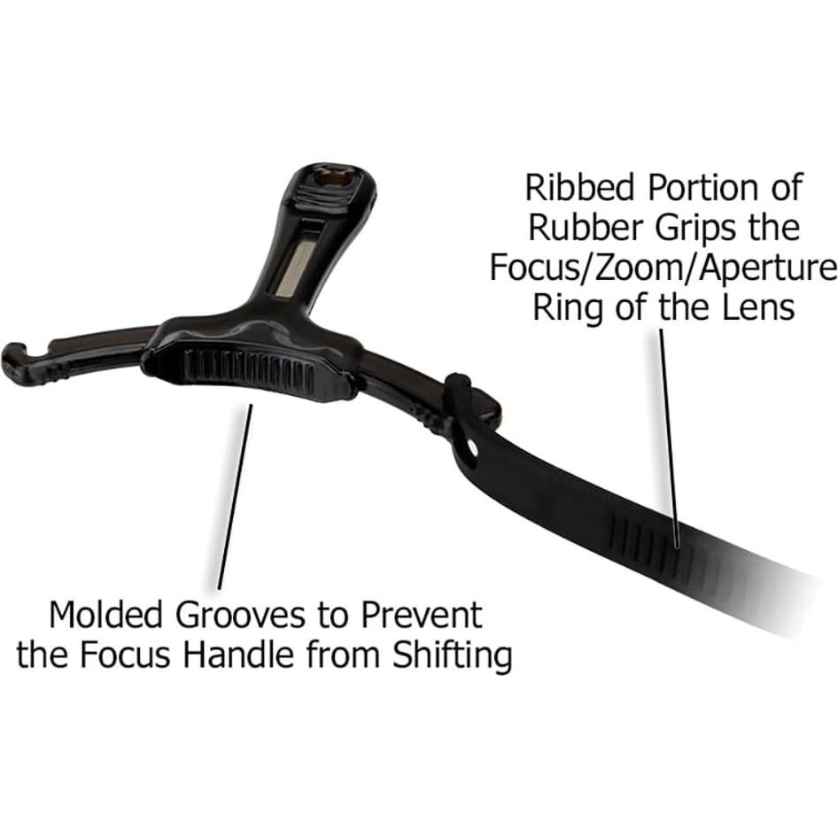 Mangos de Follow Focus Fotodiox Kit de 3 - Negro, Rojo, Transparente