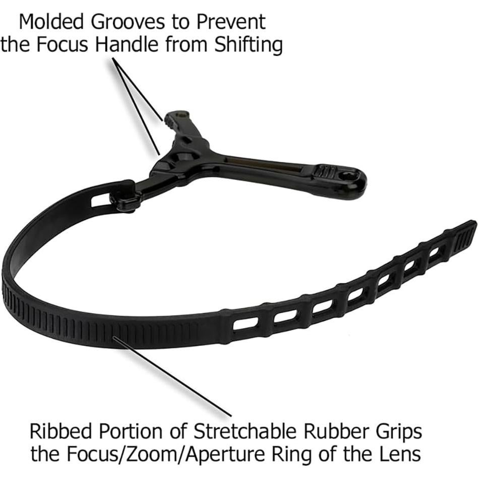 Mangos de Follow Focus Fotodiox Kit de 3 - Negro, Rojo, Transparente