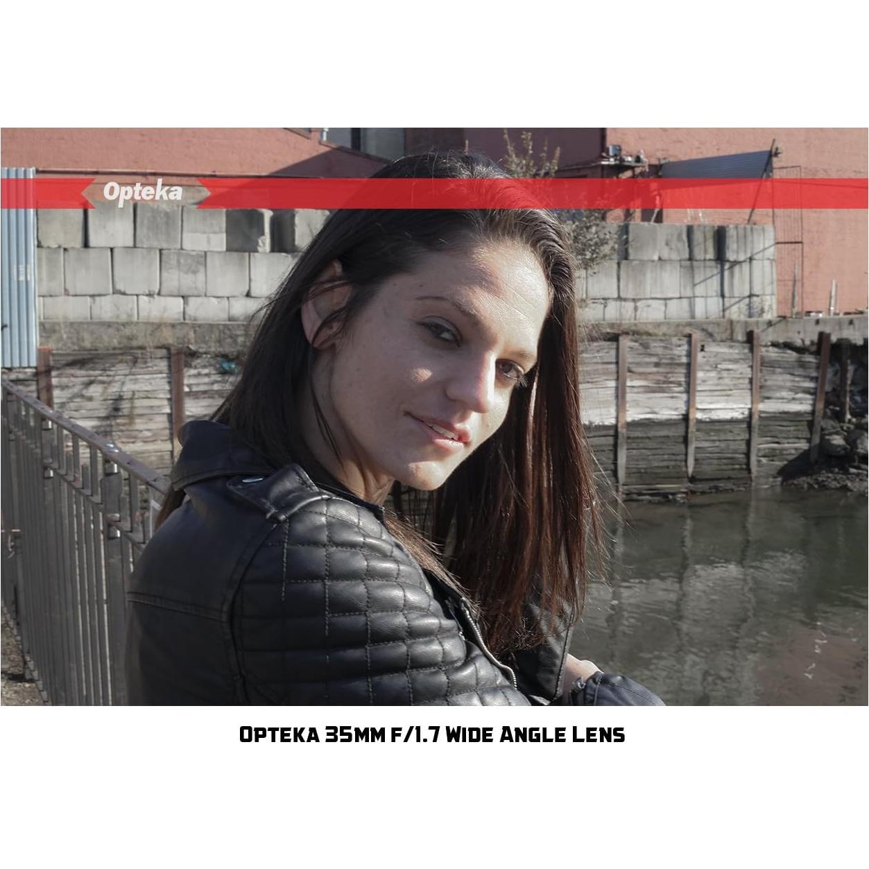 Lente Opteka 35mm f/1.7 Manual para Canon EF-M - 204g