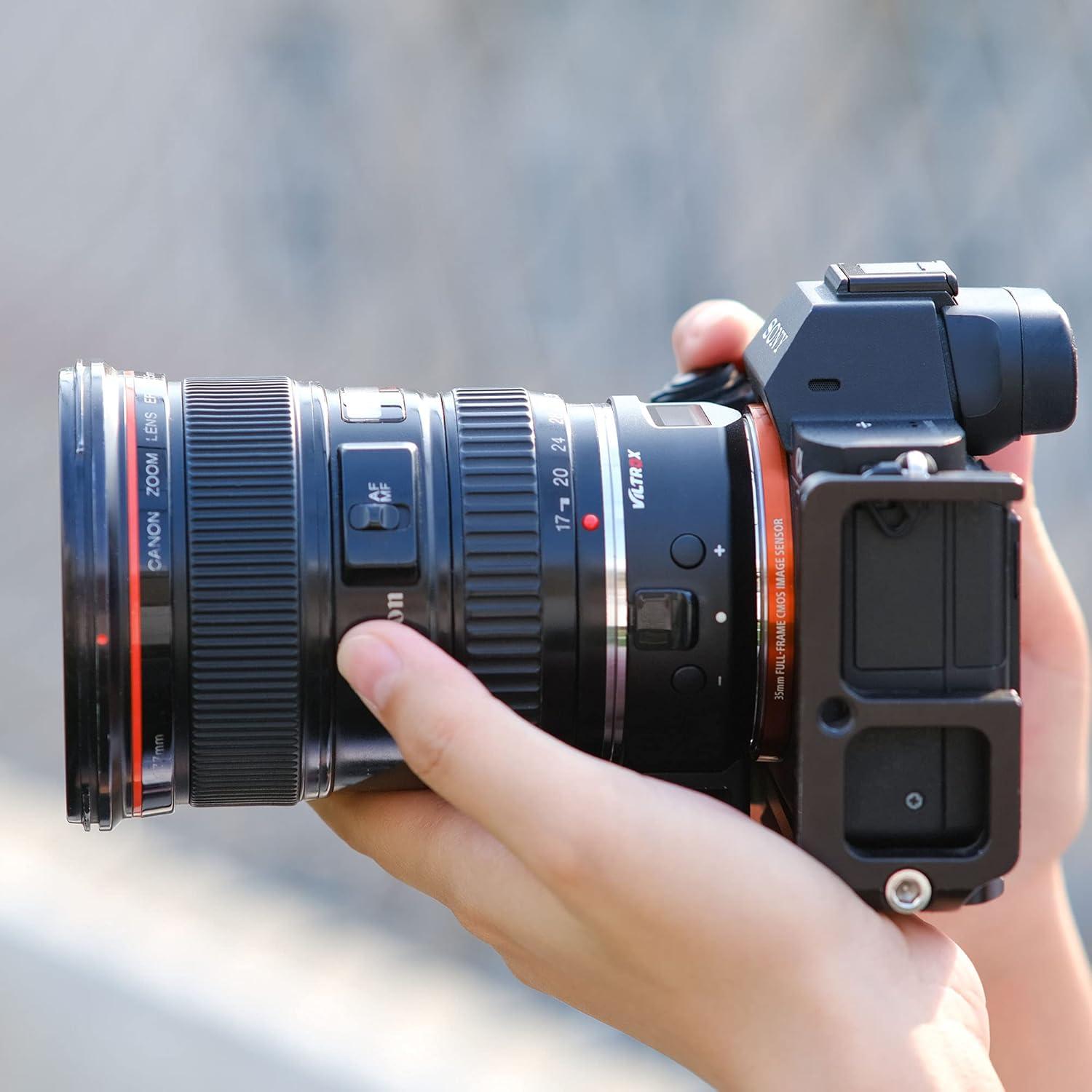 Adaptador de Lente VILTROX EF-E5 para Sony E-Mount con Pantalla OLED