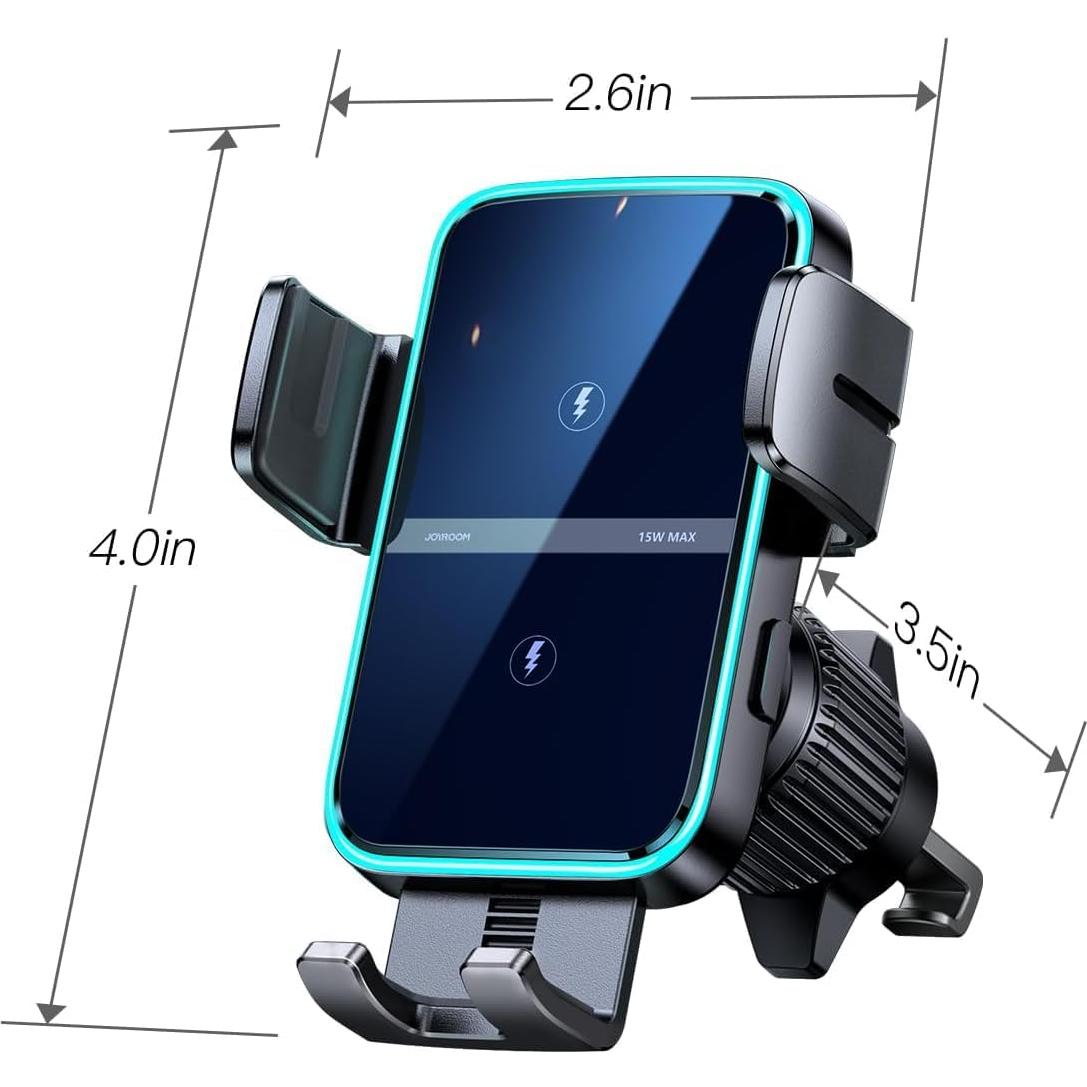 Cargador Inalámbrico para Auto JOYROOM ZS246S 15W Doble Bobina