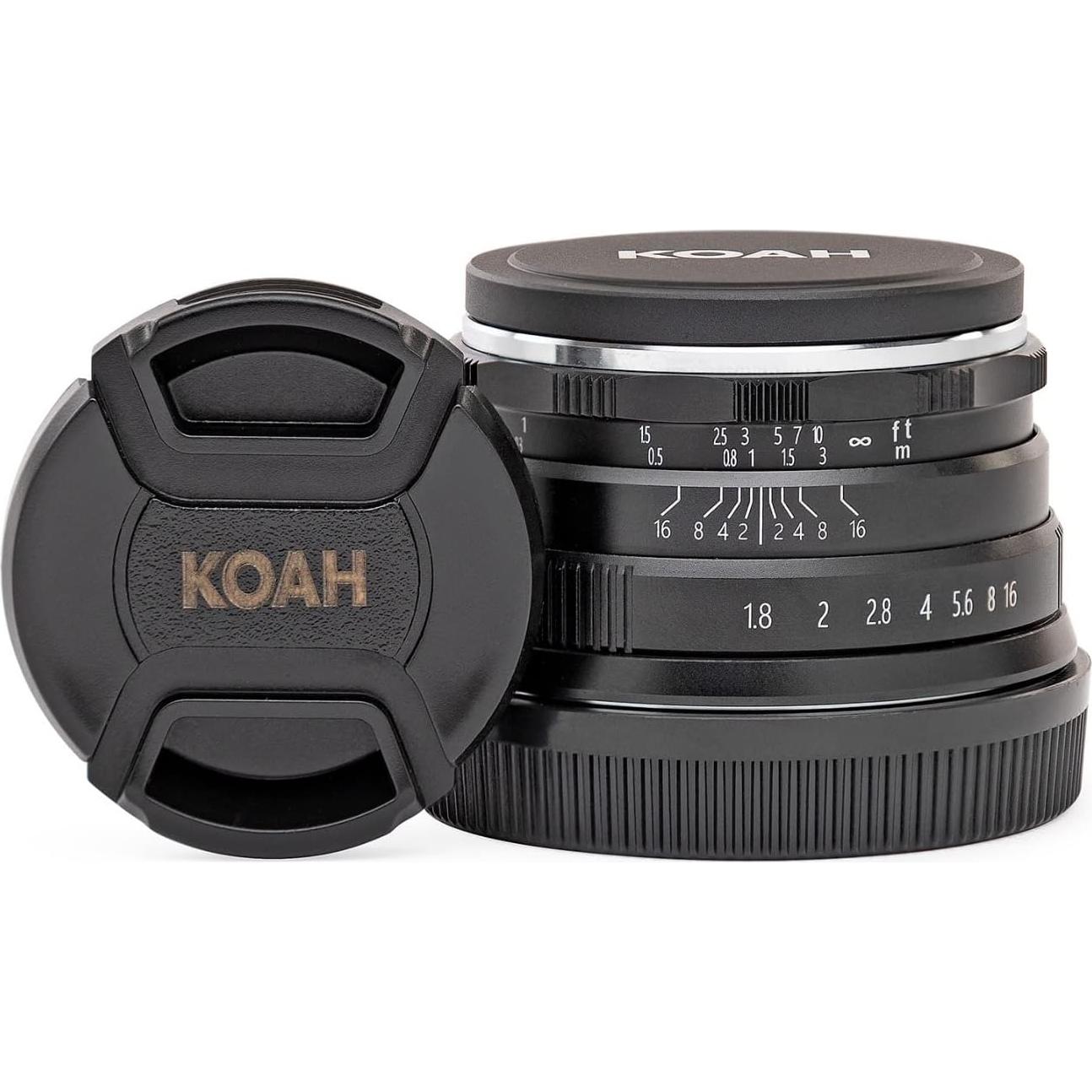 Lente Manual Koah 25mm f/1.8 para Fujifilm FX - Compacta