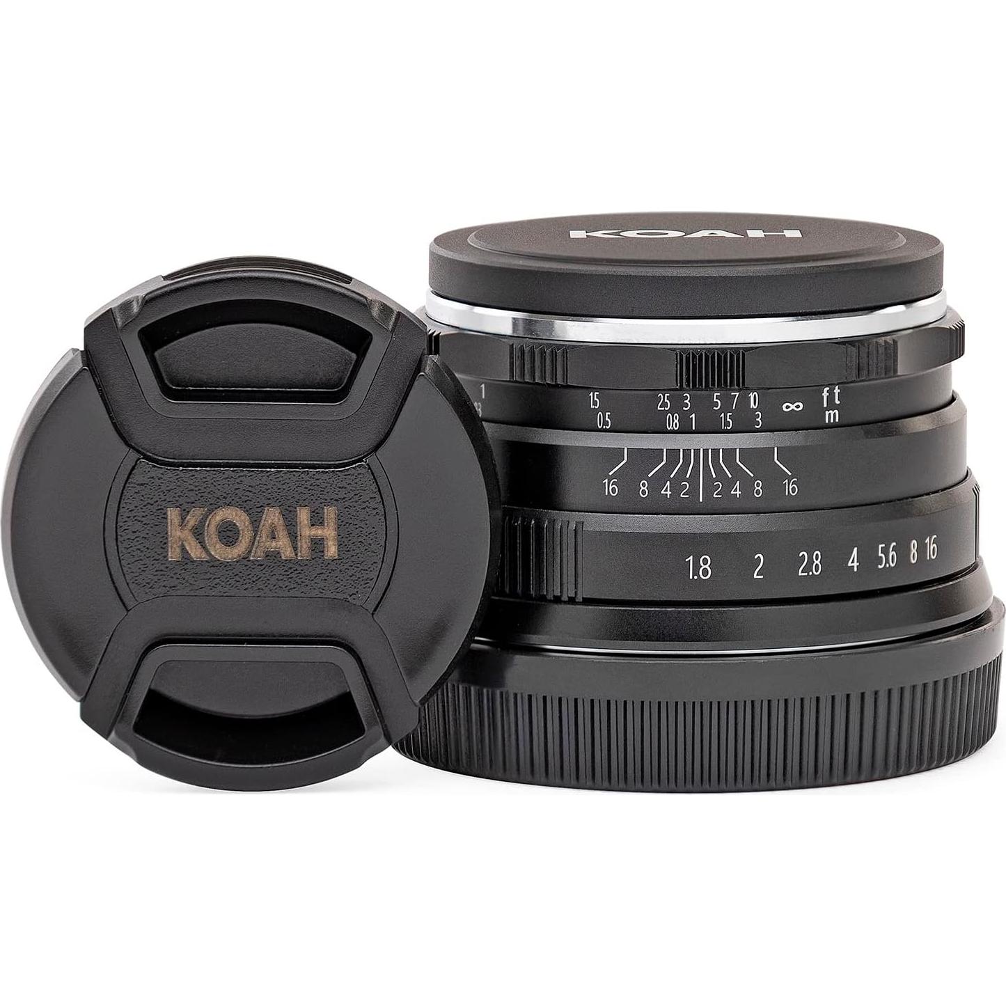 Lente Manual Koah 25mm f/1.8 para Fujifilm FX - Compacta